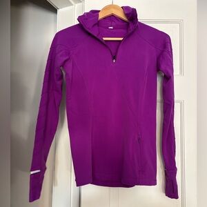 Lululemon Purple Quarter-Zip Pullover running jacket